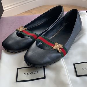 Gucci Bayadere bee flats + dust bags + box 39.5